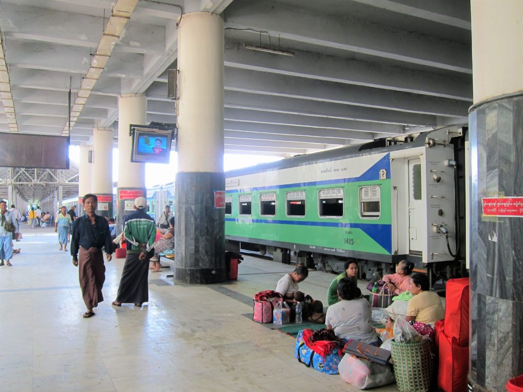 Mandalay Station - journey to Inle Lake